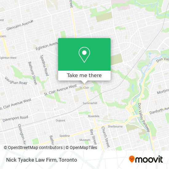 Nick Tyacke Law Firm map