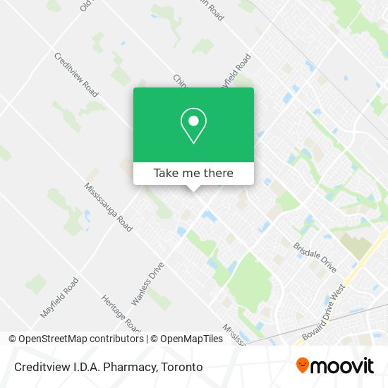 Creditview I.D.A. Pharmacy map