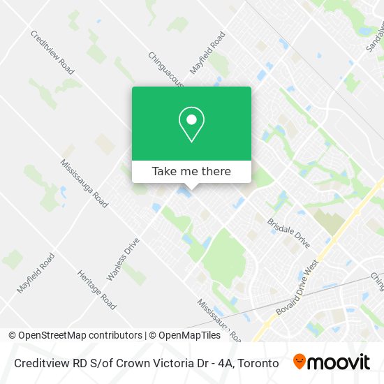 Creditview RD S / of Crown Victoria Dr - 4A map