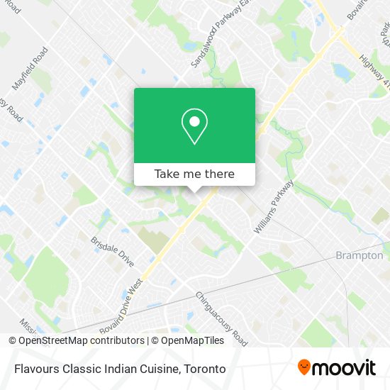 Flavours Classic Indian Cuisine map