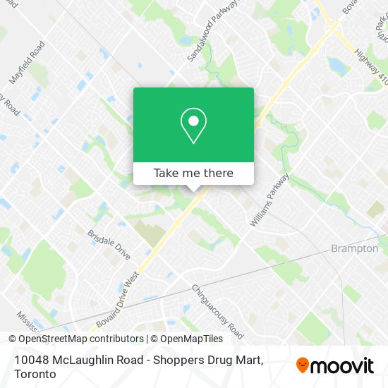 10048 McLaughlin Road - Shoppers Drug Mart map