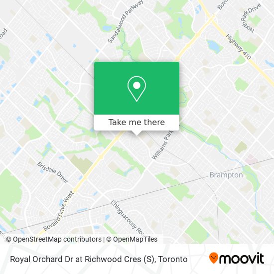 Royal Orchard Dr at Richwood Cres (S) map