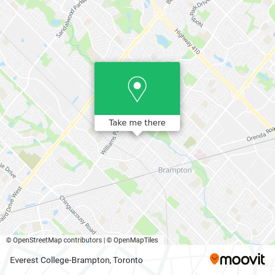 Everest College-Brampton map