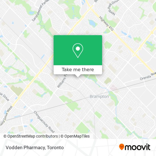 Vodden Pharmacy map