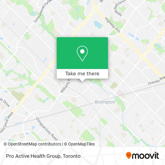Pro Active Health Group map