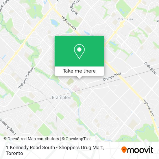 1 Kennedy Road South - Shoppers Drug Mart map