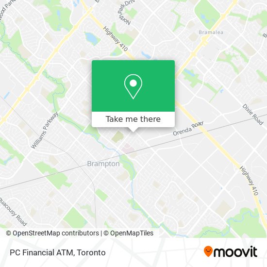 PC Financial ATM map