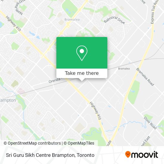 Sri Guru Sikh Centre Brampton map