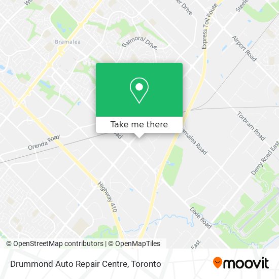 Drummond Auto Repair Centre plan