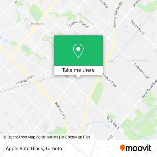 Apple Auto Glass map