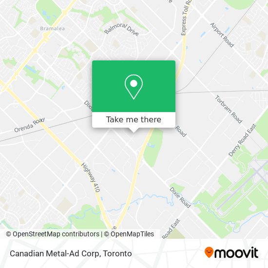 Canadian Metal-Ad Corp map