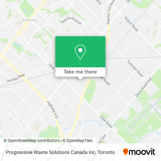 Progressive Waste Solutions Canada Inc map