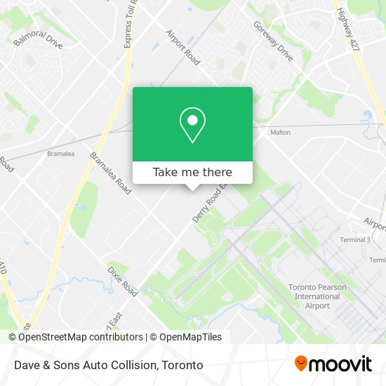 Dave & Sons Auto Collision plan