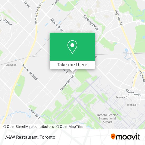 A&W Restaurant map