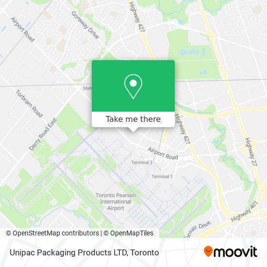 Unipac Packaging Products LTD map