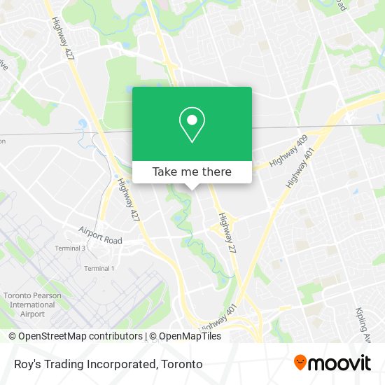 Roy's Trading Incorporated map