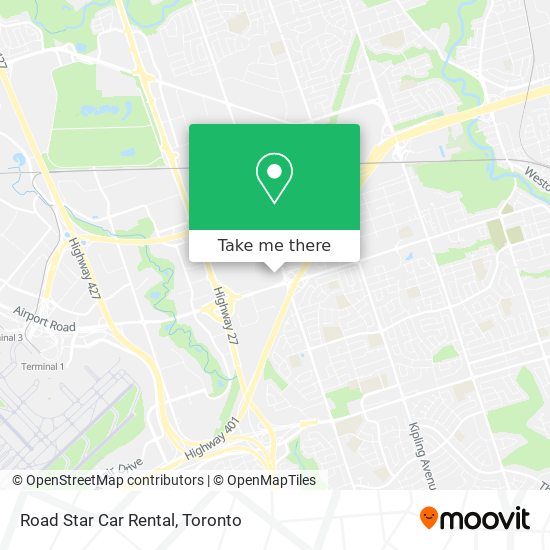 Road Star Car Rental map