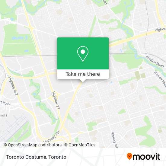 Toronto Costume map