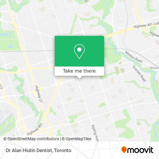 Dr Alan Hiutin Dentist map