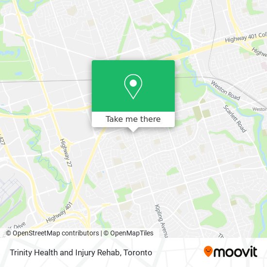 Trinity Health and Injury Rehab map