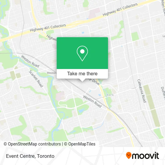 Event Centre map