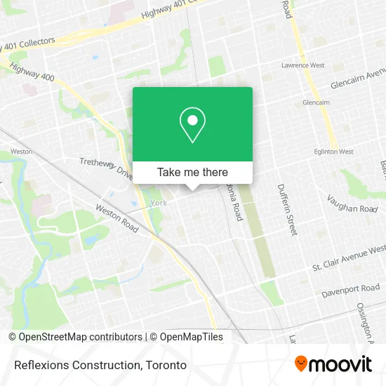 Reflexions Construction map
