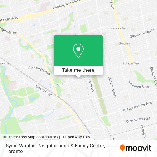 Syme-Woolner Neighborhood & Family Centre map