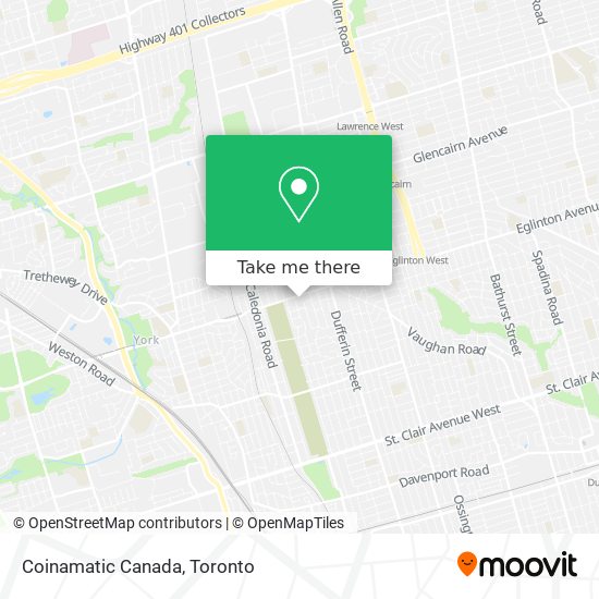 Coinamatic Canada map