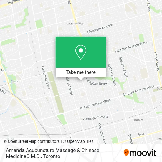 Amanda Acupuncture Massage & Chinese MedicineC.M.D. map
