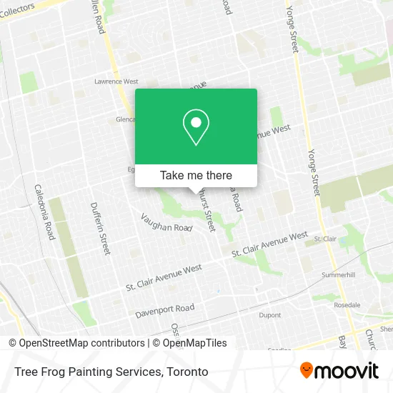 Tree Frog Painting Services map