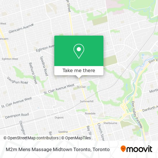 M2m Mens Massage Midtown Toronto map