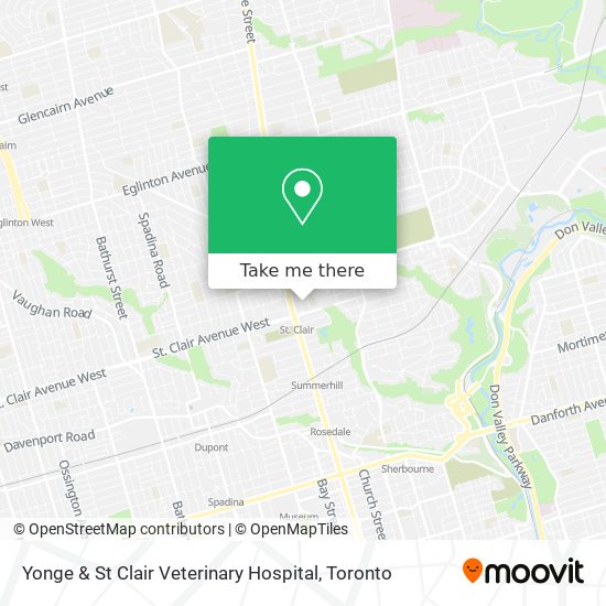 Yonge & St Clair Veterinary Hospital plan