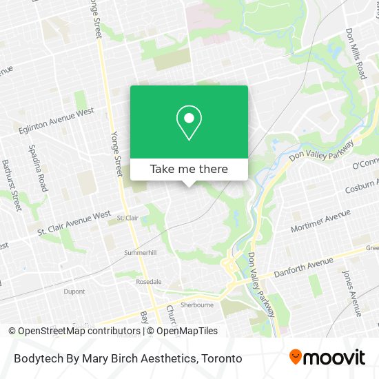 Bodytech By Mary Birch Aesthetics map