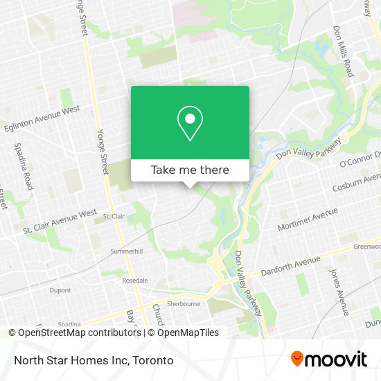 North Star Homes Inc map