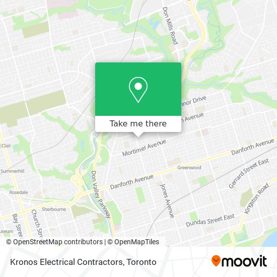 Kronos Electrical Contractors map