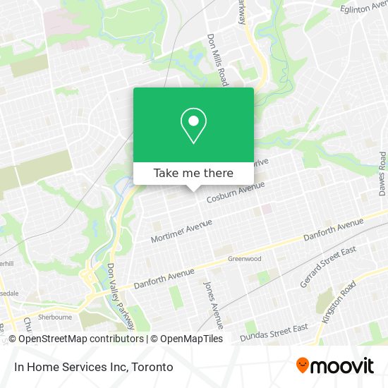 In Home Services Inc map