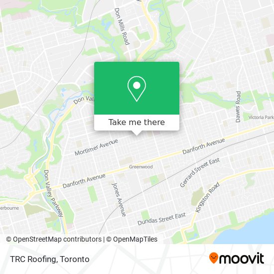 TRC Roofing map