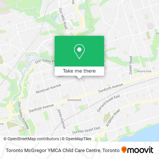 Toronto McGregor YMCA Child Care Centre map