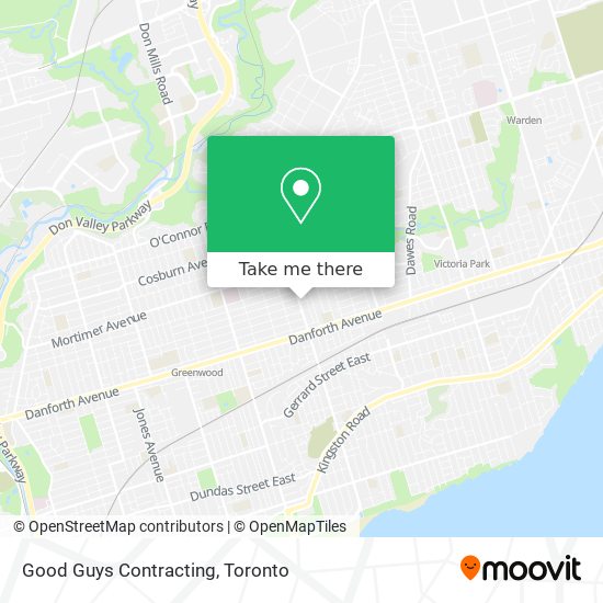 Good Guys Contracting map