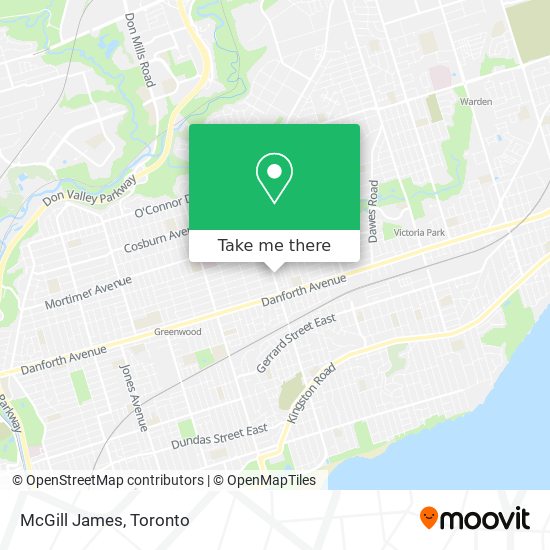 McGill James map