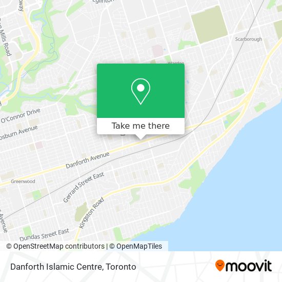 Danforth Islamic Centre map