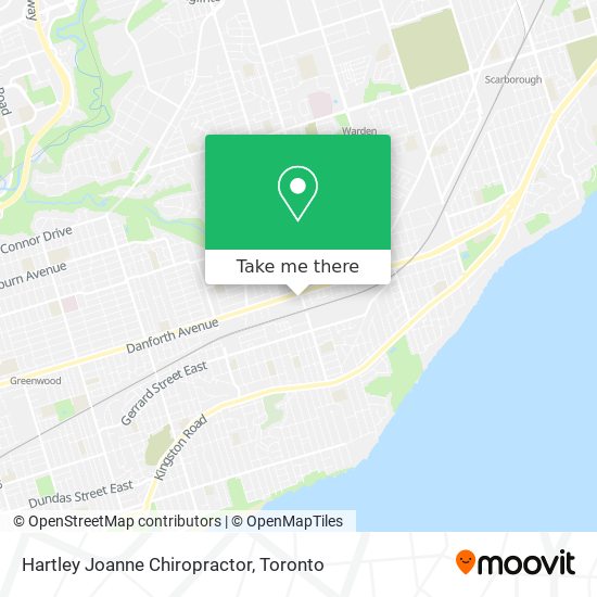 Hartley Joanne Chiropractor map