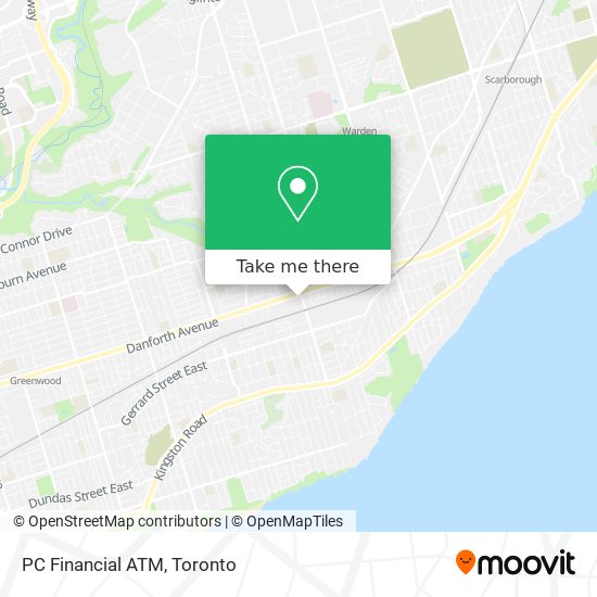 PC Financial ATM map