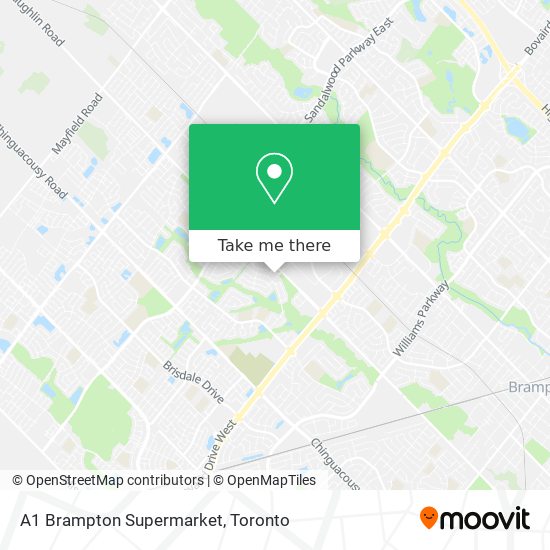 A1 Brampton Supermarket map