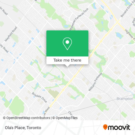 Ola's Place map