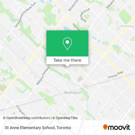 St Anne Elementary School map