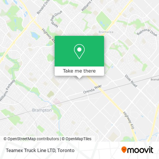 Teamex Truck Line LTD map