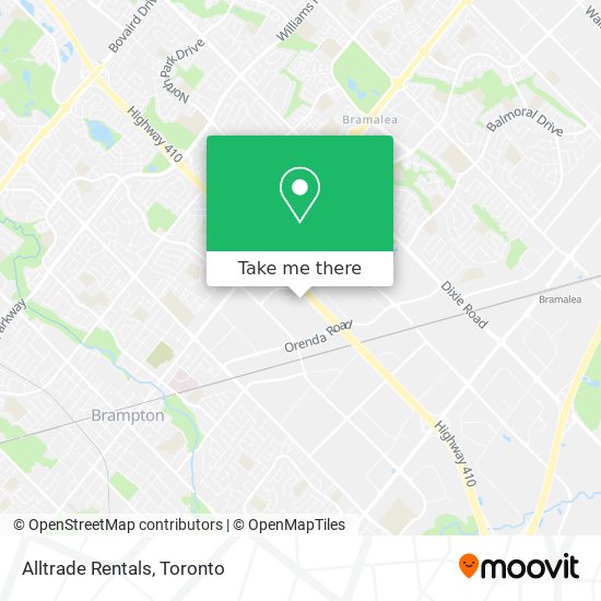 Alltrade Rentals map