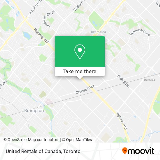 United Rentals of Canada map