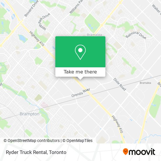 Ryder Truck Rental map